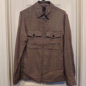 H&M Patterned Twill Shirt Jacket